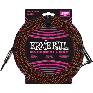 Ernie Ball 6064 Braided Orange Jack Cable