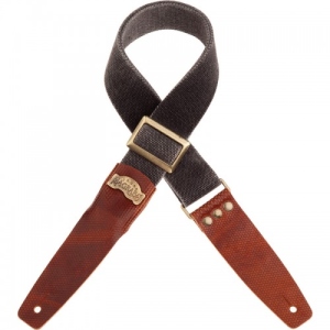 Magrabo Guitar and Bass Strap Stripe SC cotton Washed Black 5 cm
