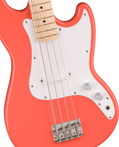 Squier Sonic Bronco Bass Maple ahitian Coral