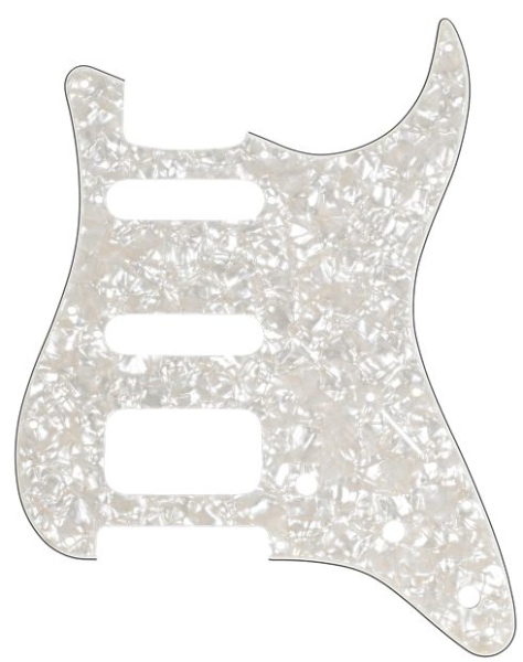 Fender Battipenna Stratocaster 11 Fori Aged White Moto 4-Ply