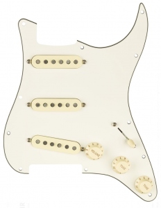 Fender Pre-Wired Stratocaster Pickguard Custom Fat 50 Sss Parchment