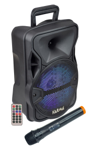 Karma Diffusore Amplificato con Radiomicrofono ed Effetto Luce 300W