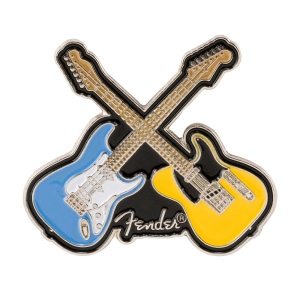  Fender Cross Guitar Enamel Pin