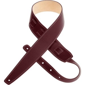 Magrabo Leather Guitar and Bass Strap Holes HS Entry Ruby 6 cm