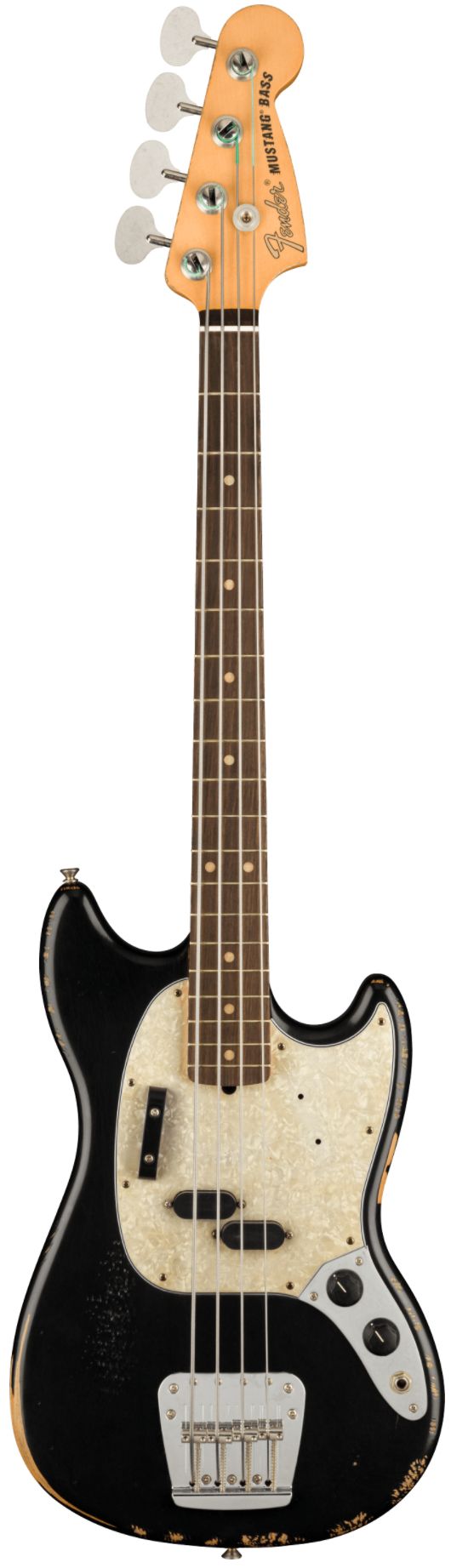 Fender Jmj Road Worn Mustang Bass Black | Your Music Online
