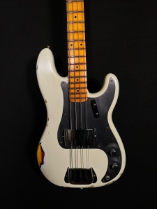 Fender Custom Shop Limited Edition 1958 Precision Bass Relic Aged Olympic White