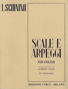 Curci Schininà Scale e Arpeggi Per Violino Fascicolo III