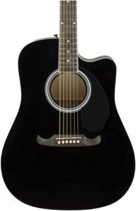 Fender Fa125Ce Dreadnought Black