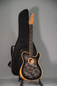 Fender American Acoustasonic Telecaster Black Paisley