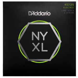 D'Addario Nyxl 45-125 Nickel Muta Per Basso Elettrico 5 Corde