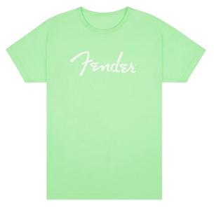 Fender Spaghetti Logo Tshirt Surf Green Small