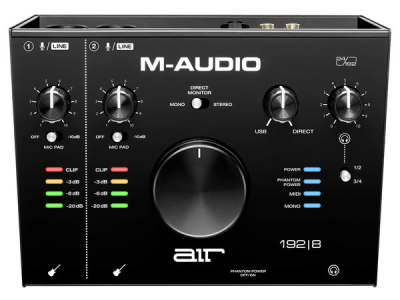 M Audio Air 192-8 Interfaccia Audio Midi Usb 2 In / 4 Out Con 2 Ingressi