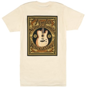 Fender Acoustasonic Tele T-Shirt Cream Medium