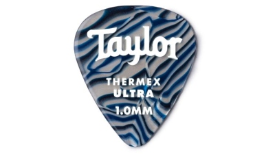 Taylor Premium 351 Thermex Guitar Picks 1,25 Blue Swirl 6 Pack