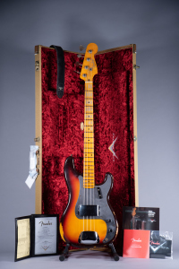 Fender Custom Shop 58 Precision Bass Relic Faded Aged Chocolate 3 Colour Sunburst