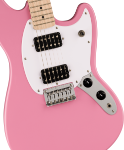 Squier Sonic Mustang HH Maple Flash Pink