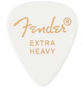 Fender Plettri 351 White Extra Heavy Pack 12 Pz