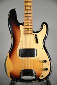 Fender Custom Shop 58 Precision Bass Heavy Relic Maple Neck 3 Tone Sunburst