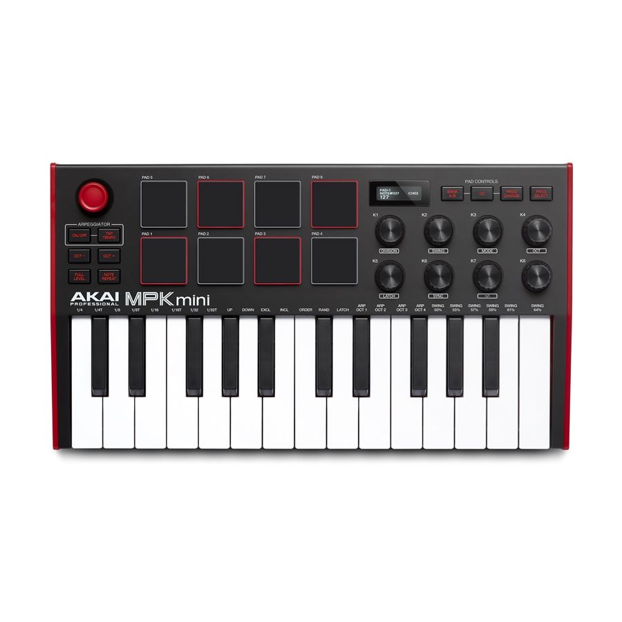 Akai Mpk Mini Mk3 Tastiera Usb Midi 25 Tasti