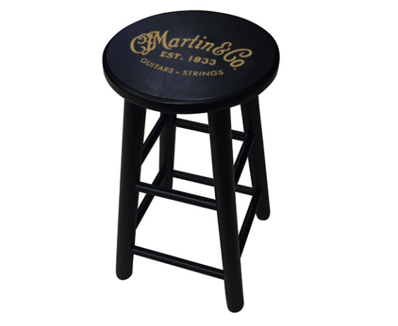 Martin Black Wooden Stool 