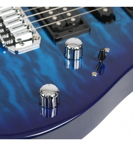 Ibanez Grga120Qatbb Chitarra Elettrica Blu Trasparente