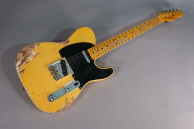 Fender Custom Shop 52 Telecaster Heavy Relic Maple Neck Aged Nocaster Blonde