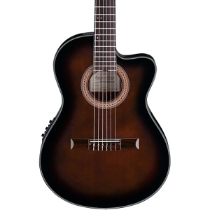 Ibanez GA35TCEDVS Chitarra Classica Cutaway Elettrificata Dark Violin Sunburst