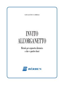 Berben Cameli Invito all'Organetto - Metodo per Organetto Diatonico 2 e 4 Bassi