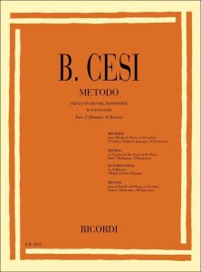 Ricordi Cesi Metodo per lo Studio del Pianoforte Fasc. 1