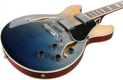 Ibanez AS73FM  Transparent Indigo Fade