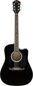 Fender Fa125Ce Dreadnought Black