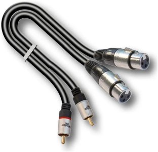 Audiodesign Cavo Adattatore Xpro 2 Xlr F 2 Rca M 3 Mt