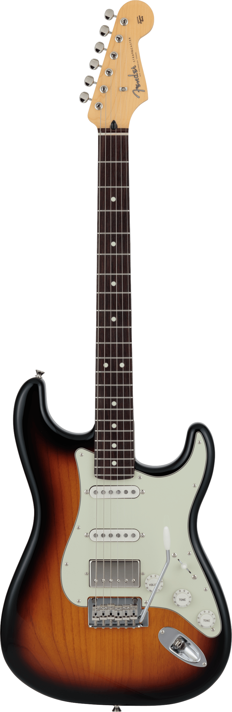 Fender Stratocaster HSS Made in Japan Hybrid II Collezione 2024 3-Color Sunburst