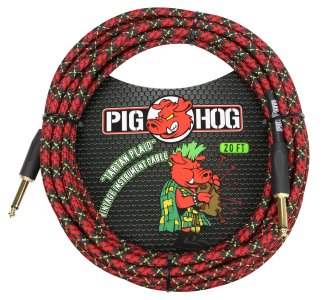 Pig Hog Tartan Plaid Instrument Cable 6 Mt.