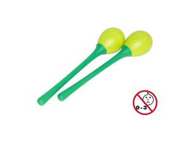 Stagg Egg Maracas a Uovo con Impugnatura Corta Green