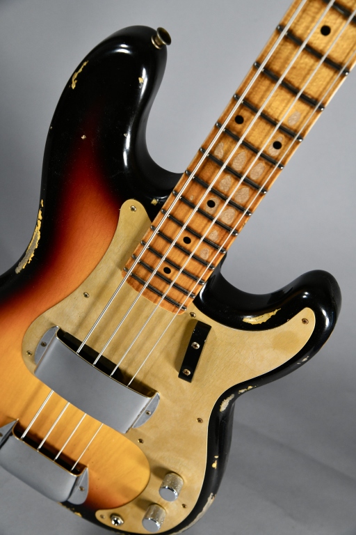 Fender Custom Shop 58 Precision Bass Heavy Relic Maple Neck 3 Tone Sunburst 4358