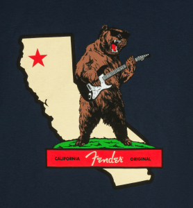 Fender Rocks Cali T-Shirt Navy X-Large