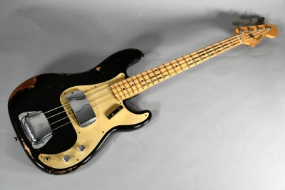 Fender Custom Shop 58 Precision Bass Heavy Relic Maple Neck Aged Black