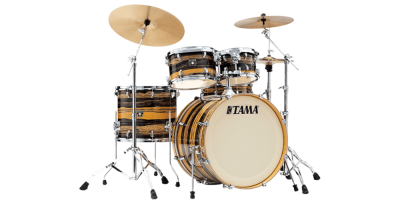 TAMA CK48S Superstar Classic 4-Piece shell pack with 18" Bass Drum NATURAL EBONY TIGER WRAP