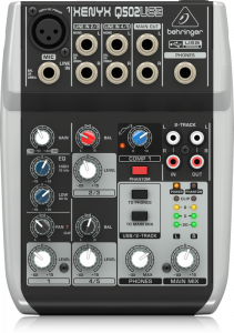 Behringer Xenyx Q502 Mixer 5 Canali Con Scheda Audio Usb