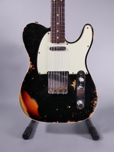 Fender Custom Shop 1960 Telecaster Heavy Relic Aged Black over Chocolate