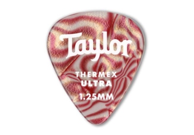 Taylor Premium 351 Thermex Ultra Guitar Picks 1,00 Ruby Swirl 6 Pack