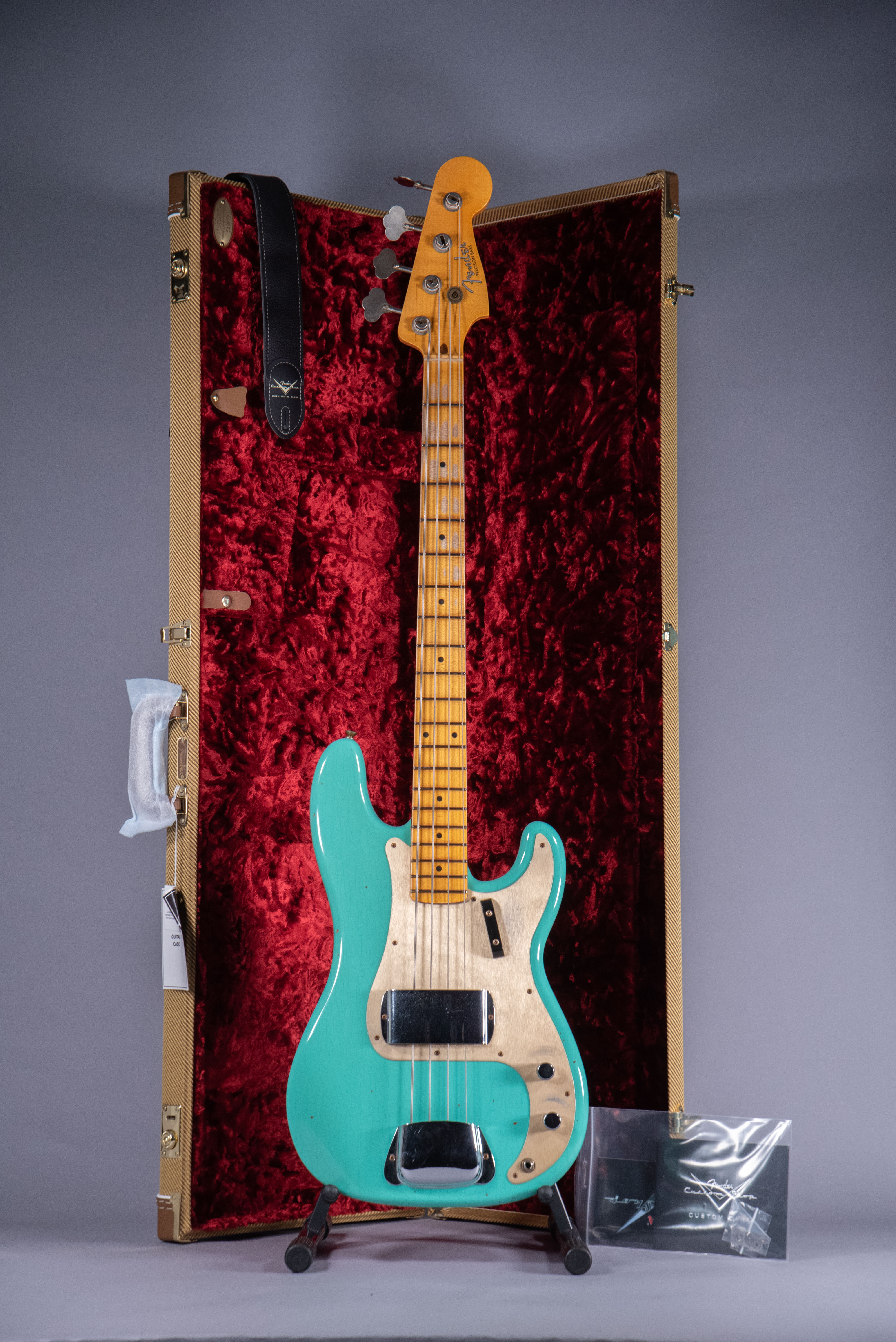 Fender Custom Shop 1959 Journeyman Relic Precision Bass Faded Aged Seafoam Green