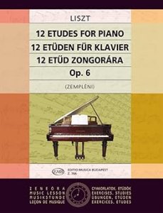 Budapest Liszt 12 Etudes for Piano Op.6