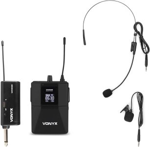 Vonyx WM552B Wirel.BodyPack 2xUHF plug-in