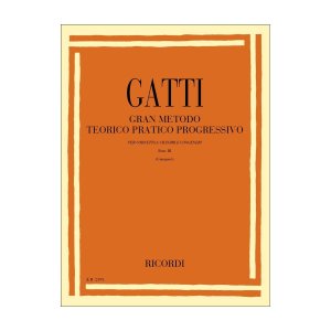 Ricordi Gatti Gran Metodo Teorico Pratico Progressivo Cornetta a Cilindri Pt I