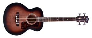 GUILD JUMBO JR BASS FLAME MAPLE ACB ANTIQUE CHARCOAL BURST