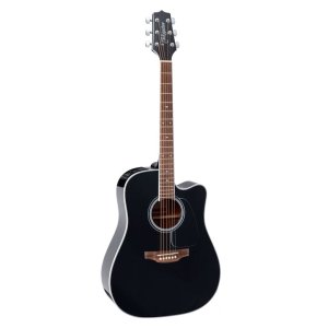 Takamine Dreadnought Cutaway Elettrificata Black con Borsa