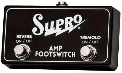 Supro Footswitch a doppia funzione per attivazione/disattivazione tremolo e riverbero