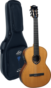 Lag CHV15E Chitarra Classica Elettrificata Natural con Gigbag